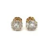 Boucles D'oreilles Retro 3.70 Carats Old Mine Cut Diamond Cluster -Castafiore Boutique boucles doreilles retro 370 carats old mine cut diamond cluster 879815