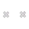 Miller Boucles D'oreilles TIFFANY & CO."Croix" En Platine Et Diamants -Castafiore Boutique boucles doreilles tiffany co croix en platine et diamants 209250