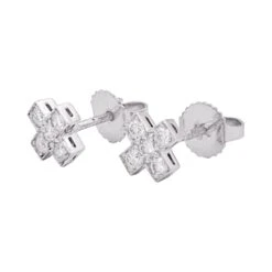 Miller Boucles D'oreilles TIFFANY & CO."Croix" En Platine Et Diamants -Castafiore Boutique boucles doreilles tiffany co croix en platine et diamants 621943