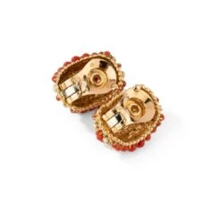Boucles D'oreilles VAN CLEEF & ARPELS "Twist" En Or Jaune, Corail Et Perles -Castafiore Boutique boucles doreilles van cleef arpels twist en or jaune corail et perles 160498