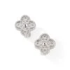 Osprey Boucles D'oreilles VAN CLEEF & ARPELS "Vintage Alhambra" En Or Blanc Et Diamant -Castafiore Boutique boucles doreilles van cleef arpels vintage alhambra en or blanc et diamant 317989