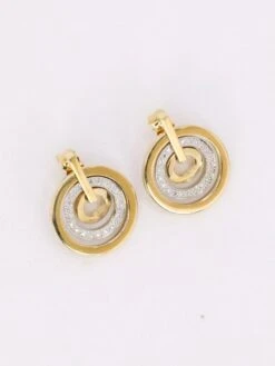 Boucles D'oreilles Vintage Or Diamants 8 Boucles D'oreilles Vintage Or Diamants -Castafiore Boutique boucles doreilles vintage or diamants 477874