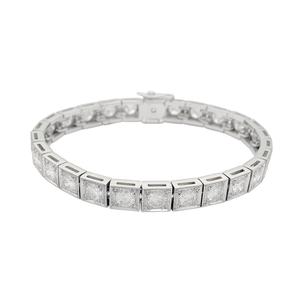 Miller Bracelet Ancien Diamants, Platine 3 Miller Bracelet Ancien Diamants, Platine – Image 3