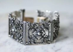 Bracelet Articulé Jules Wiese En Argent -Castafiore Boutique bracelet articule jules wiese en argent 702227