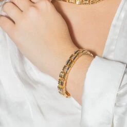 Bracelet BOUCHERON En Or Jaune, Saphir Et Diamants 18 Bracelet BOUCHERON En Or Jaune, Saphir Et Diamants -Castafiore Boutique bracelet boucheron en or jaune saphir et diamants 531243