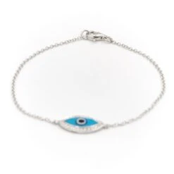 Bracelet BRANAR Oeil En Or Blanc Pavé Diamants -Castafiore Boutique bracelet branar oeil en or blanc pave diamants 203031