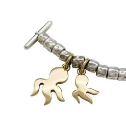 Miller Bracelet Breloques Dodo, Argent Et Or -Castafiore Boutique bracelet breloques dodo argent et or 344873