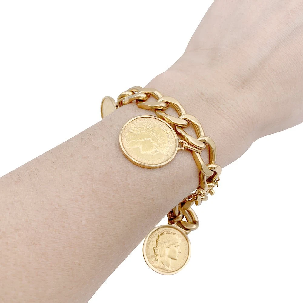 Miller Bracelet Breloques Pièces De Monnaie Et Sceau 3 Miller Bracelet Breloques Pièces De Monnaie Et Sceau – Image 3