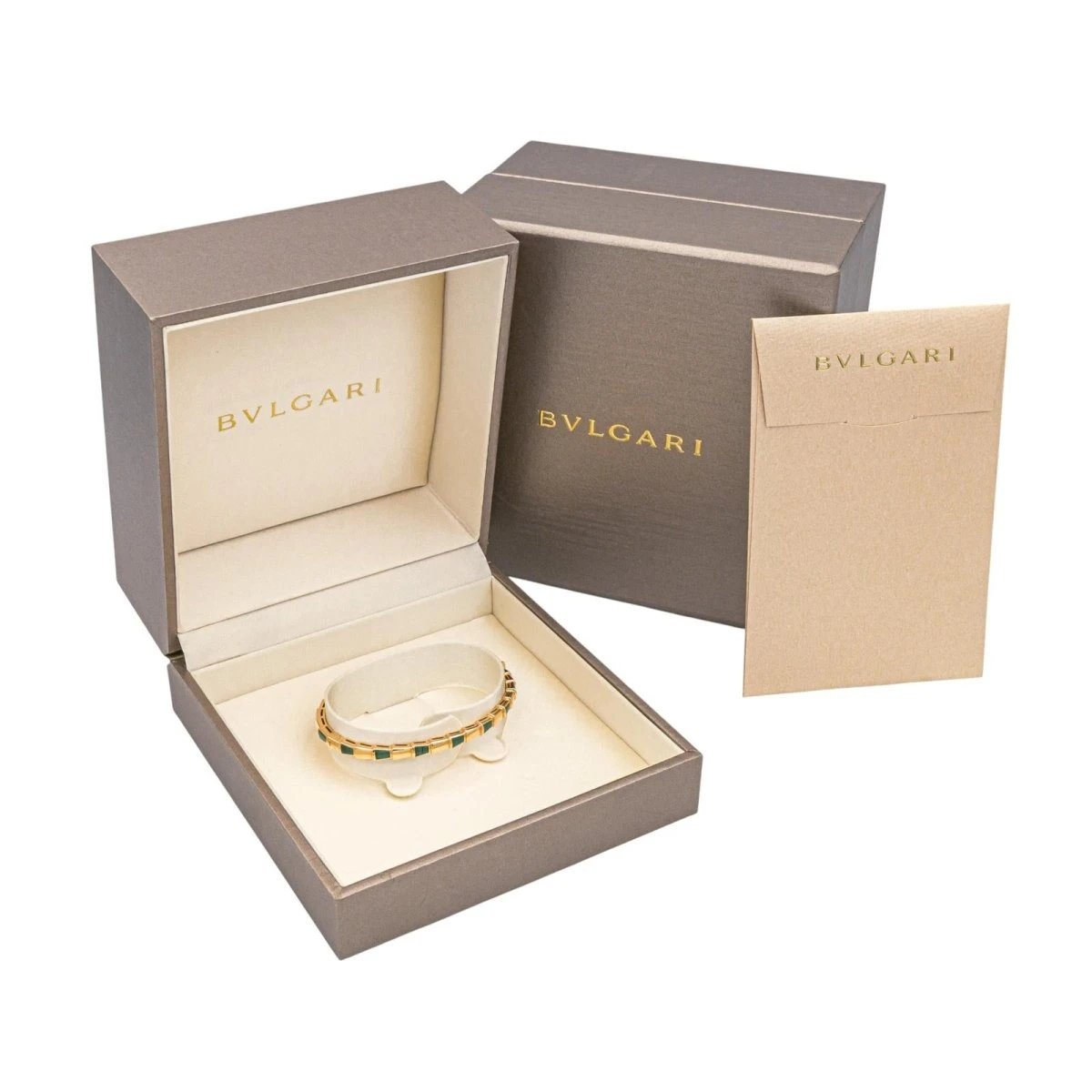 Bracelet BULGARI "Serpenti" En Or Rose Et Malachite 8 Bracelet BULGARI "Serpenti" En Or Rose Et Malachite – Image 8