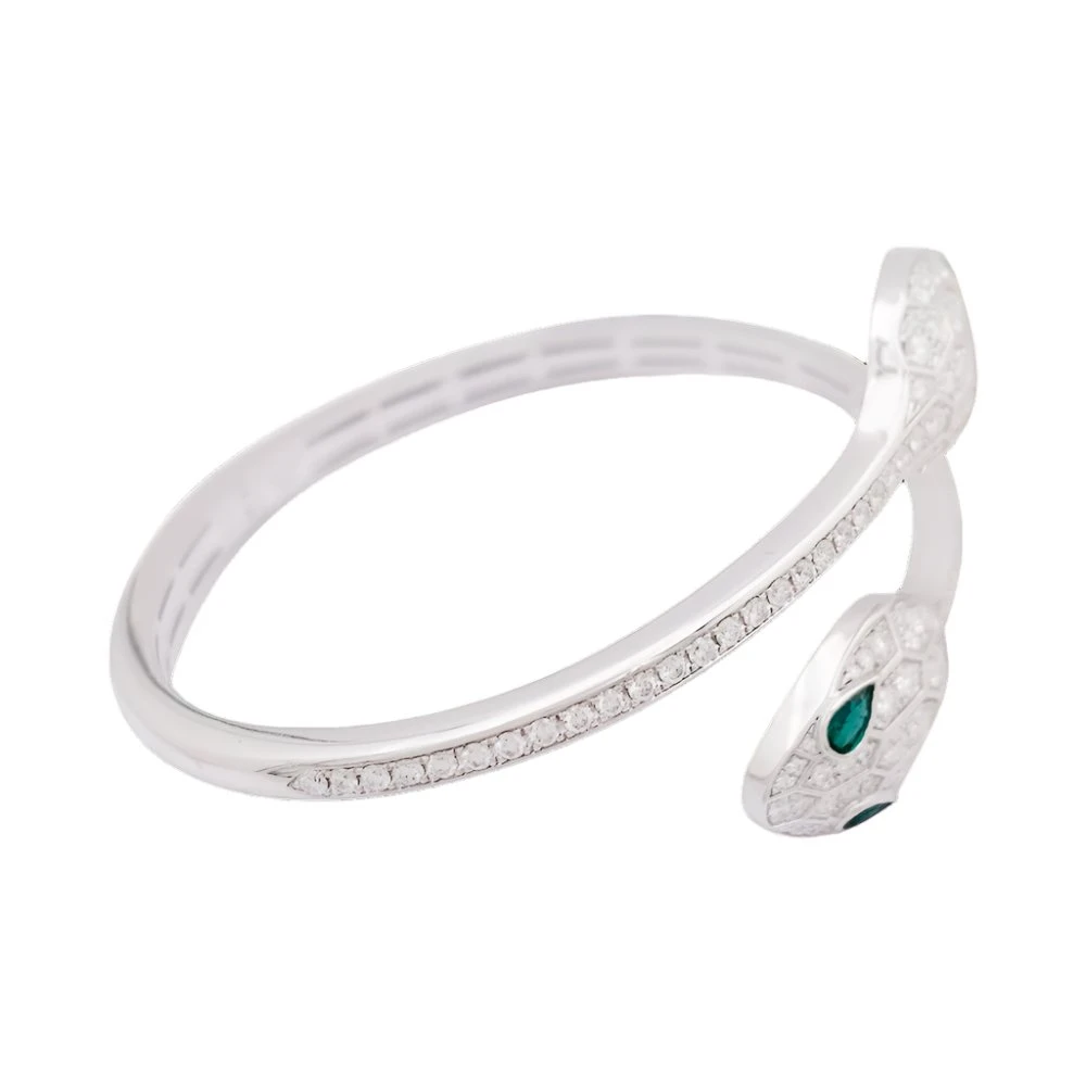 Miller Bracelet BULGARI "Serpenti Seduttori" En Or Blanc, émeraudes Et Diamants 3 Miller Bracelet BULGARI "Serpenti Seduttori" En Or Blanc, émeraudes Et Diamants – Image 3