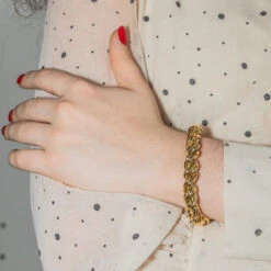 Bracelet CAPLAIN SAINT ANDRÉ En Or Jaune -Castafiore Boutique bracelet caplain saint andre en or jaune 684441