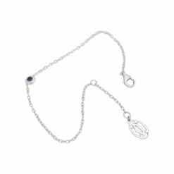 Miller Bracelet CARTIER "Cartier D'Amour" En Or Blanc Et Saphir Vert -Castafiore Boutique bracelet cartier cartier damour en or blanc et saphir vert 290241