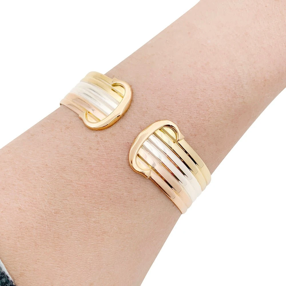 Miller Bracelet CARTIER"Double C" En Trois Ors 2 Miller Bracelet CARTIER"Double C" En Trois Ors – Image 2