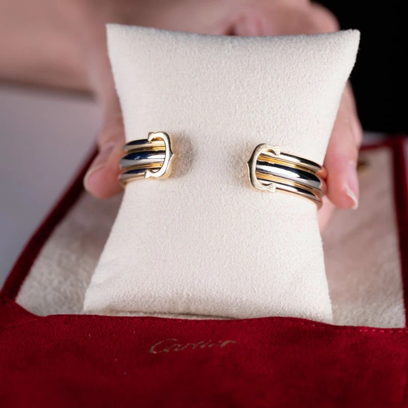 Bracelet CARTIER "Double C Trinity" Trois Ors 4 Bracelet CARTIER "Double C Trinity" Trois Ors – Image 4