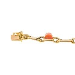 Bracelet CARTIER En Or Jaune, Onyx Et Corail -Castafiore Boutique bracelet cartier en or jaune onyx et corail 973867