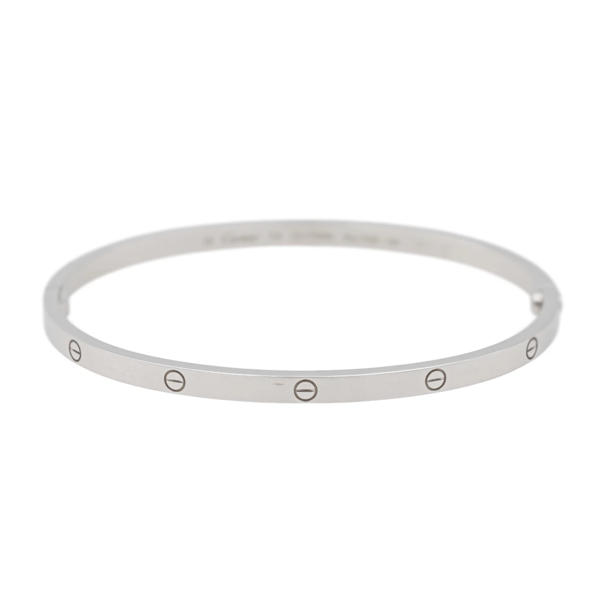 Bracelet CARTIER "Jonc Love" En Or Blanc 1 Bracelet CARTIER "Jonc Love" En Or Blanc
