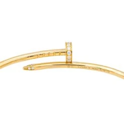 Bracelet CARTIER "Juste Un Clou" En Or Jaune Et Diamant -Castafiore Boutique bracelet cartier juste un clou en or jaune et diamant 3845470