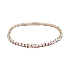 Miller Bracelet CARTIER "Lignes Essentielles" En Or Rose Et Diamants.