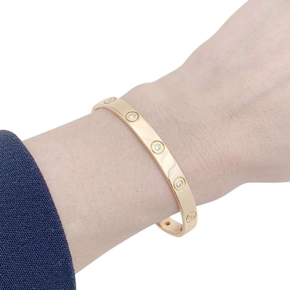 Miller Bracelet CARTIER "Love" En Or Jaune Et Diamants 2 Miller Bracelet CARTIER "Love" En Or Jaune Et Diamants – Image 2