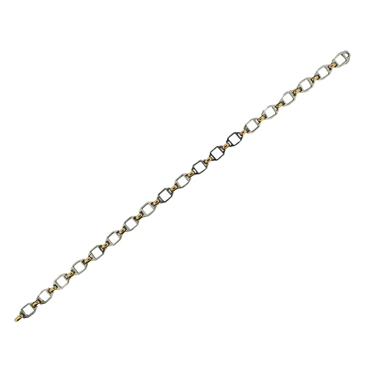 Bracelet CARTIER "Santos" En Or Jaune Et Acier 1 Bracelet CARTIER "Santos" En Or Jaune Et Acier