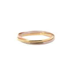 Bracelet Jonc CARTIER "Trinity" Trois Ors 4 Bracelet Jonc CARTIER "Trinity" Trois Ors -Castafiore Boutique bracelet cartier trinity trois ors 713754