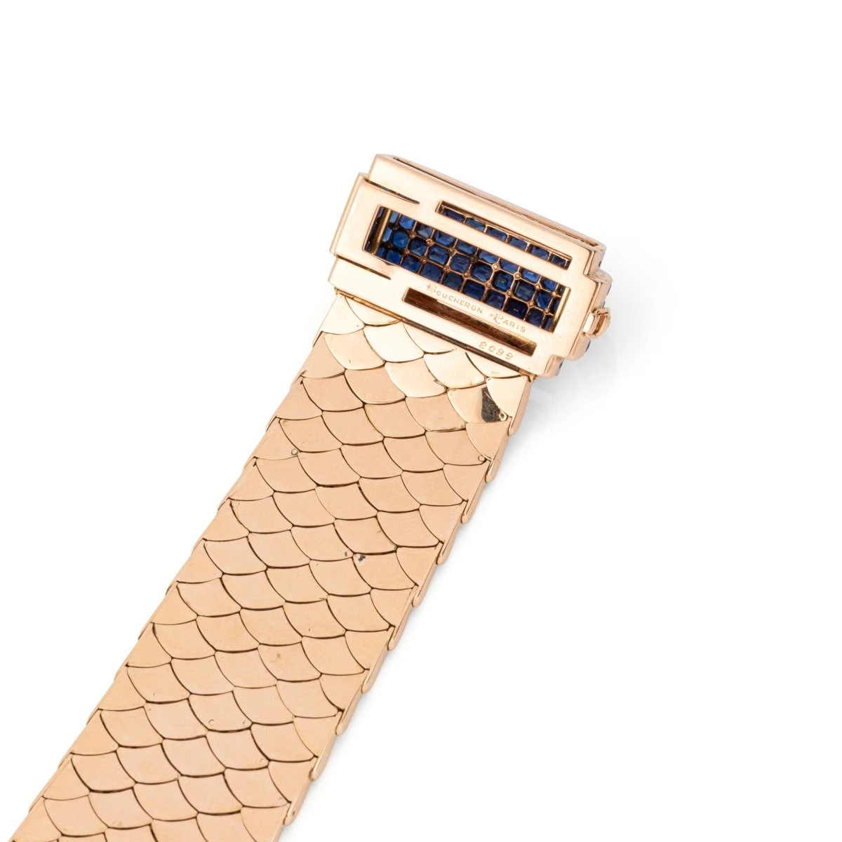 Bracelet Ceinture BOUCHERON En Or Jaune, Saphirs Et Diamants 7 Bracelet Ceinture BOUCHERON En Or Jaune, Saphirs Et Diamants – Image 7