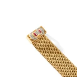 Bracelet Ceinture Souple En Or Jaune, Rubis Et Diamants 9 Bracelet Ceinture Souple En Or Jaune, Rubis Et Diamants -Castafiore Boutique bracelet ceinture souple en or jaune rubis et diamants 786870