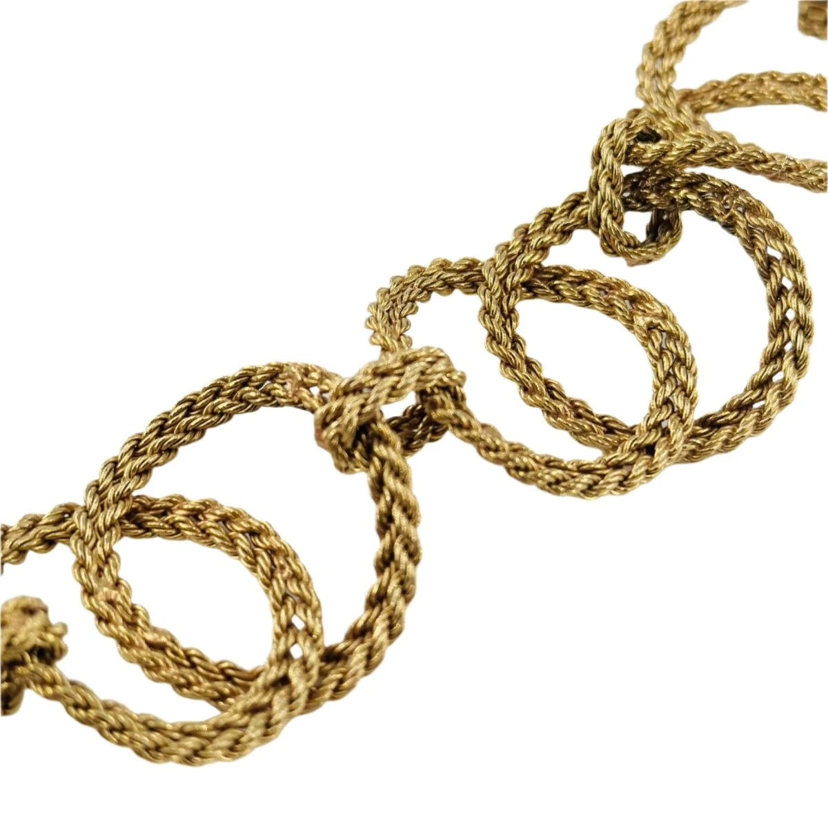 Bracelet "Cercles Torsadés" En Or Jaune 4 Bracelet "Cercles Torsadés" En Or Jaune – Image 4