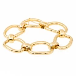 Bracelet Chaîne Massive En Or Jaune