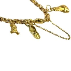 Bracelet Charm's Maille En Or Jaune -Castafiore Boutique bracelet charms maille en or jaune 4661354