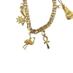 Bracelet Charm's Maille En Or Jaune -Castafiore Boutique bracelet charms maille en or jaune 9414333