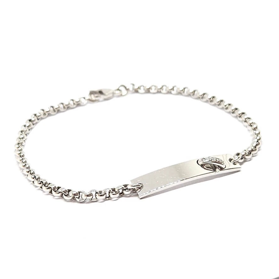 Bracelet Chaumet ''Lien" Diamants En Or Blanc 3 Bracelet Chaumet ''Lien" Diamants En Or Blanc – Image 3