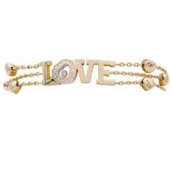 Miller Bracelet CHOPARD “Love Happy Diamonds" En Or Jaune Et Diamants