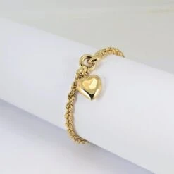 Bracelet Coeur Or Jaune -Castafiore Boutique bracelet coeur or jaune 334895