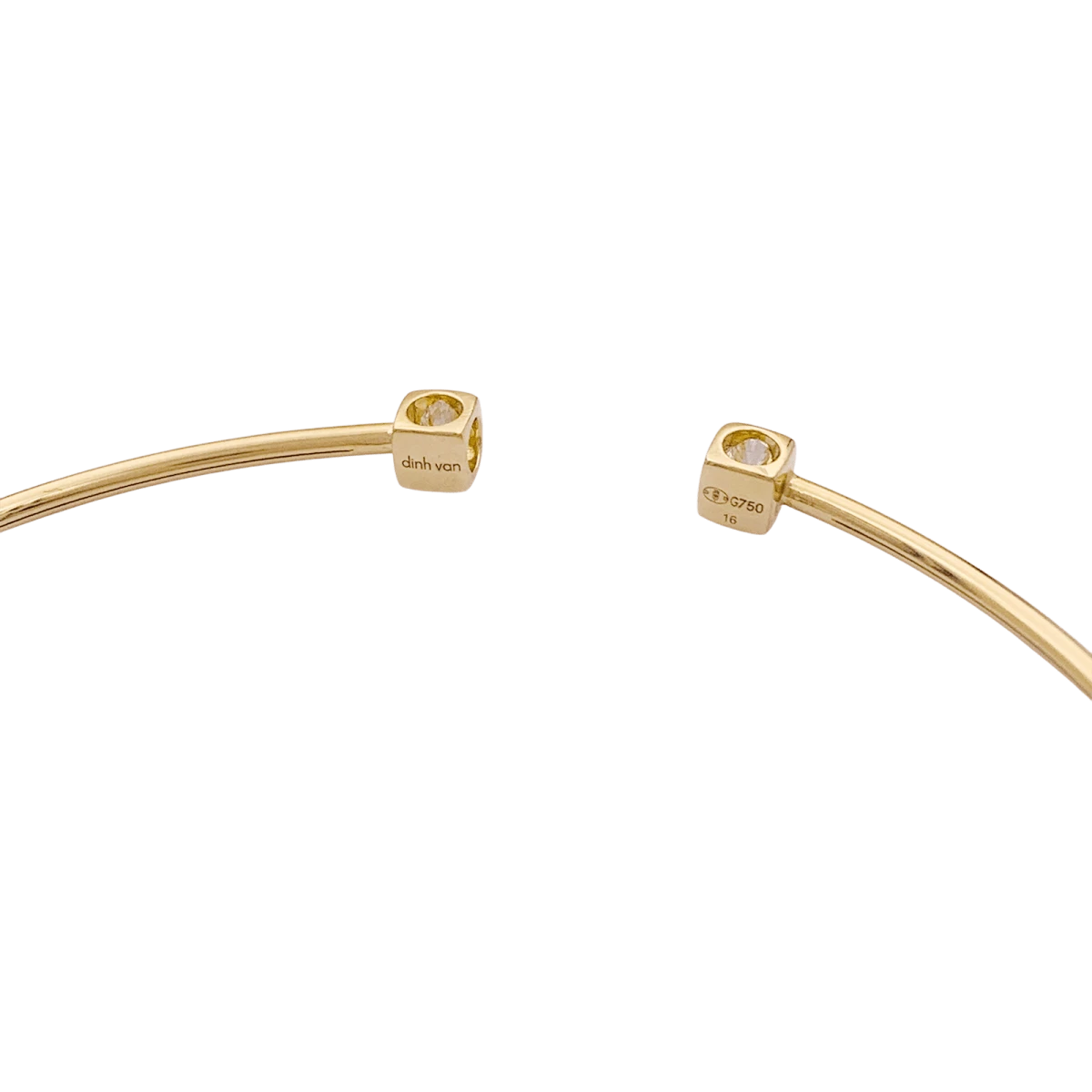 Miller Bracelet Dinh Van, "Le Cube Diamant" En Or Jaune Et Diamants. 5 Miller Bracelet Dinh Van, "Le Cube Diamant" En Or Jaune Et Diamants. – Image 5