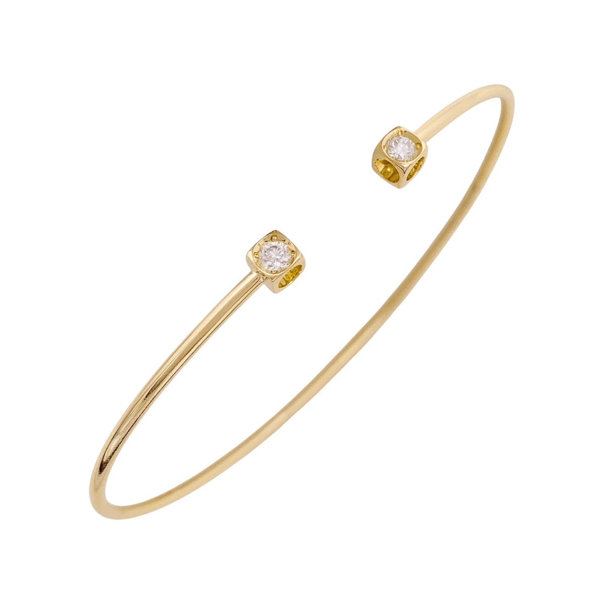 Miller Bracelet Dinh Van, "Le Cube Diamant" En Or Jaune Et Diamants. 3 Miller Bracelet Dinh Van, "Le Cube Diamant" En Or Jaune Et Diamants. – Image 3