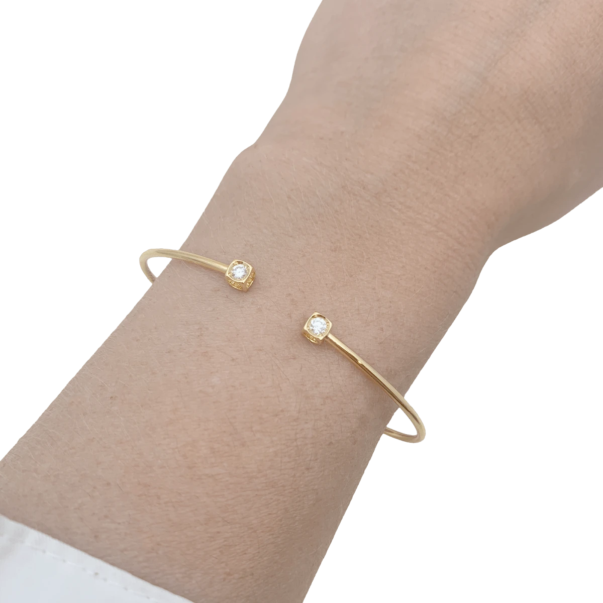 Miller Bracelet Dinh Van, "Le Cube Diamant" En Or Jaune Et Diamants. 2 Miller Bracelet Dinh Van, "Le Cube Diamant" En Or Jaune Et Diamants. – Image 2