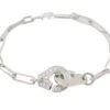 Bracelet DINH VAN Menottes R12 En Or Blanc Et Diamants