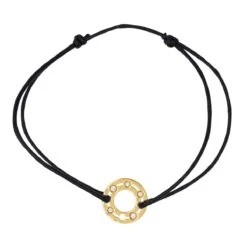 Bracelet DINH VAN "Pulse" En Or Jaune Et Diamants