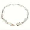 Bracelet DINH VAN "Seventies", En Or Blanc Serti Diamants