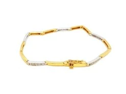 Bracelet En Or 2 Ors Et Diamants -Castafiore Boutique bracelet en or 2 ors et diamants 430610