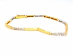 Bracelet En Or 2 Ors Et Diamants -Castafiore Boutique bracelet en or 2 ors et diamants 460271