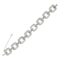 Miller Bracelet En Or Blanc, Diamants Taille Ancienne -Castafiore Boutique bracelet en or blanc diamants taille ancienne 823880