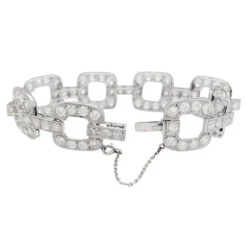 Miller Bracelet En Or Blanc, Diamants Taille Ancienne -Castafiore Boutique bracelet en or blanc diamants taille ancienne 994594