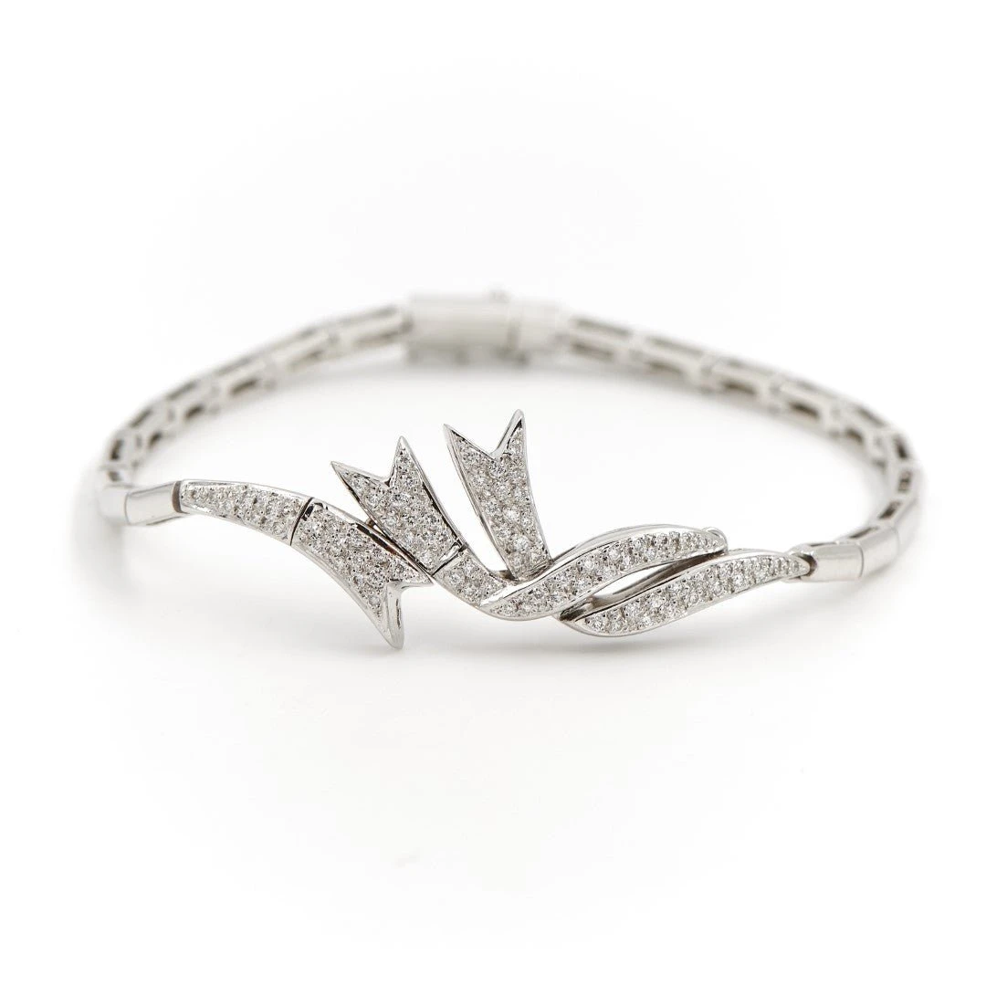 Bracelet En Or Blanc Pavé Diamant 1 Bracelet En Or Blanc Pavé Diamant