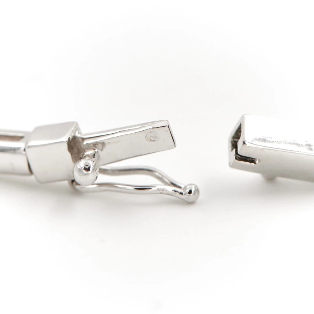 Bracelet En Or Blanc Pavé Diamant 4 Bracelet En Or Blanc Pavé Diamant – Image 4