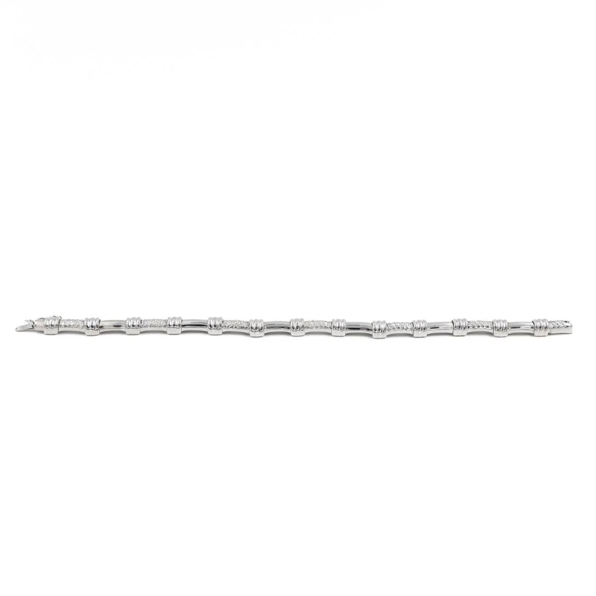 Bracelet En Or Blanc Serti Diamants 7 Bracelet En Or Blanc Serti Diamants – Image 7