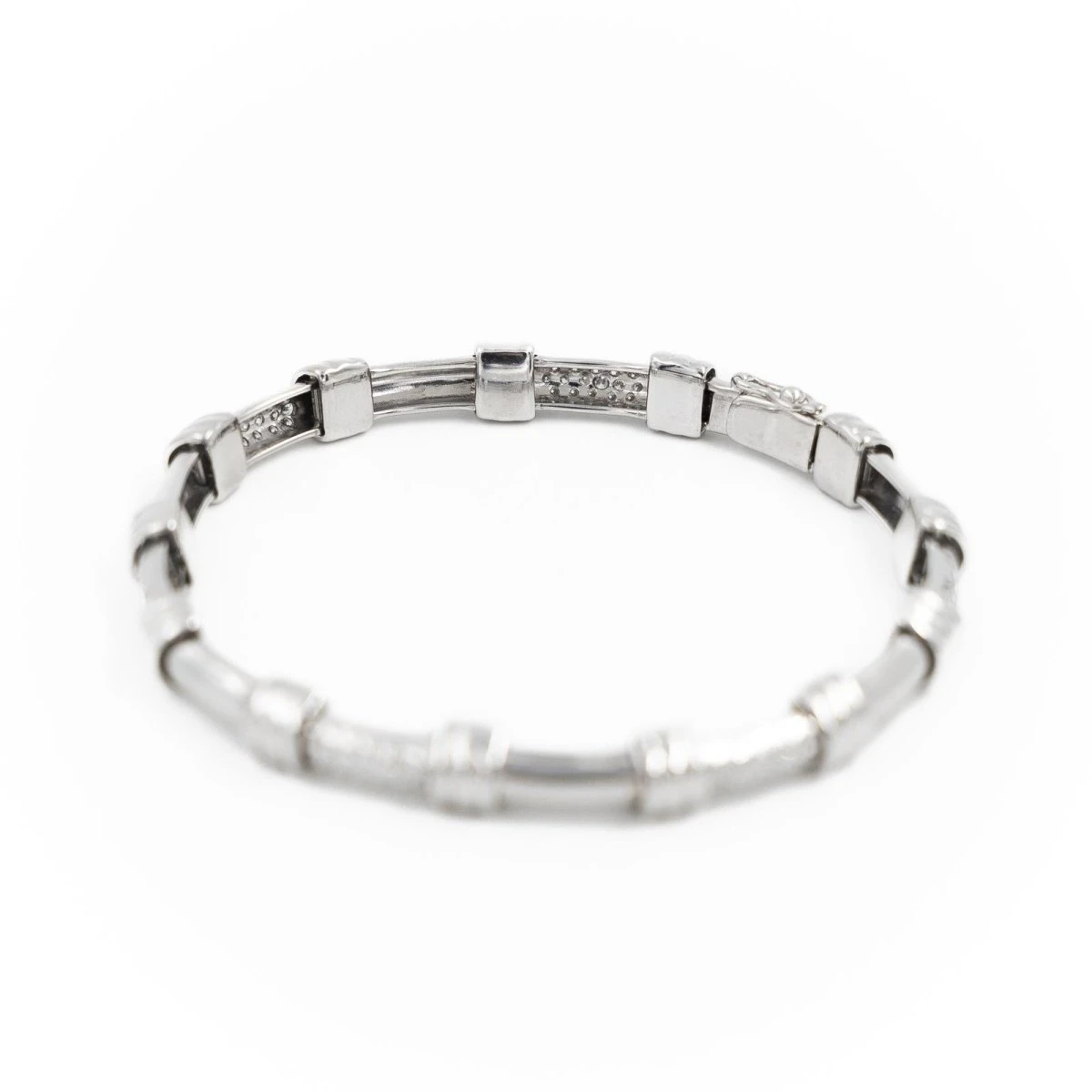 Bracelet En Or Blanc Serti Diamants 4 Bracelet En Or Blanc Serti Diamants – Image 4