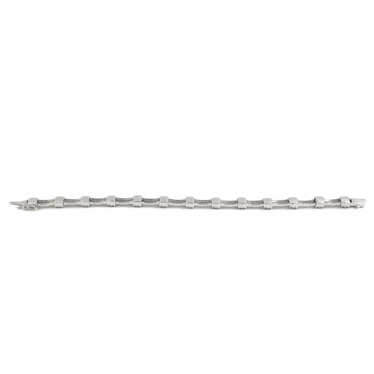 Bracelet En Or Blanc Serti Diamants 6 Bracelet En Or Blanc Serti Diamants – Image 6