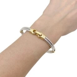 Miller Bracelet En Or Et Acier -Castafiore Boutique bracelet en or et acier 121531